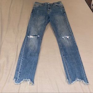 ZARA DISTRESSED JEANS
